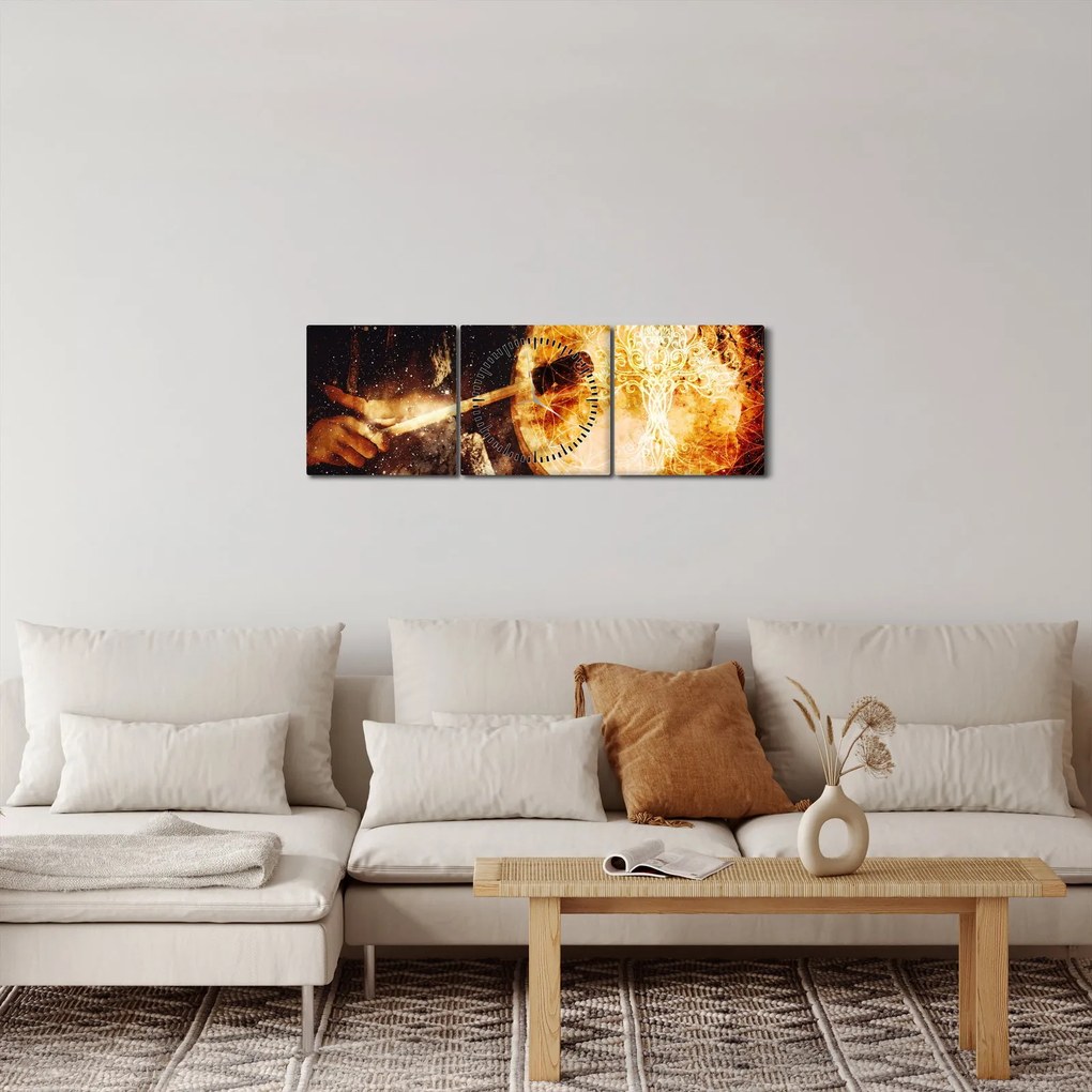 Kép - Sámándob (órával) (90x30 cm)