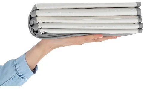 Gyerek száraz medence labdákkal, 80 cm átmérő, fehér/szürke