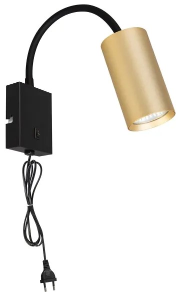 Brilagi - SELE állítható fali lámpa 1xGU10/30W/230V fekete/arany