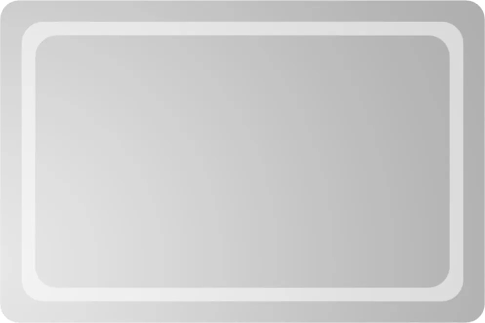 vidaXL LED-es fürdőszobatükör 60x90 cm