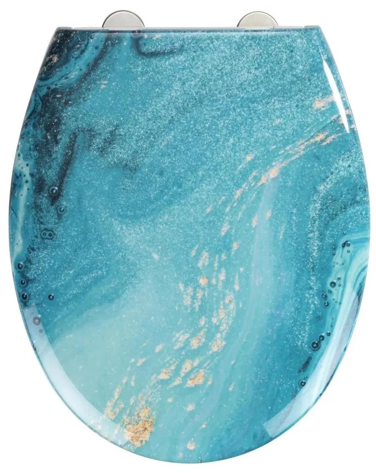 WENKO 23571100-WC WC-ülőke 300/350 KG WC-ülések 44,5x37 cm többszínű/ezüst