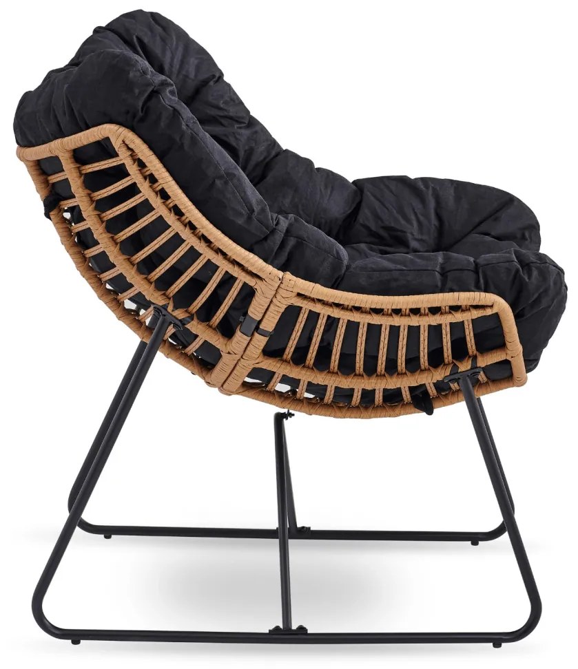 Fotel Wypoczynkowy FIN Czarny