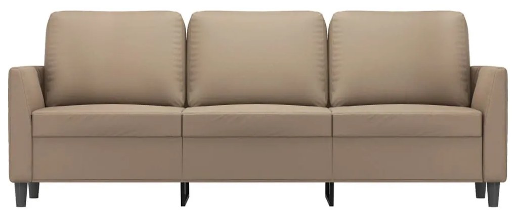 3 személyes cappuccino színű műbőr kanapé 180 cm