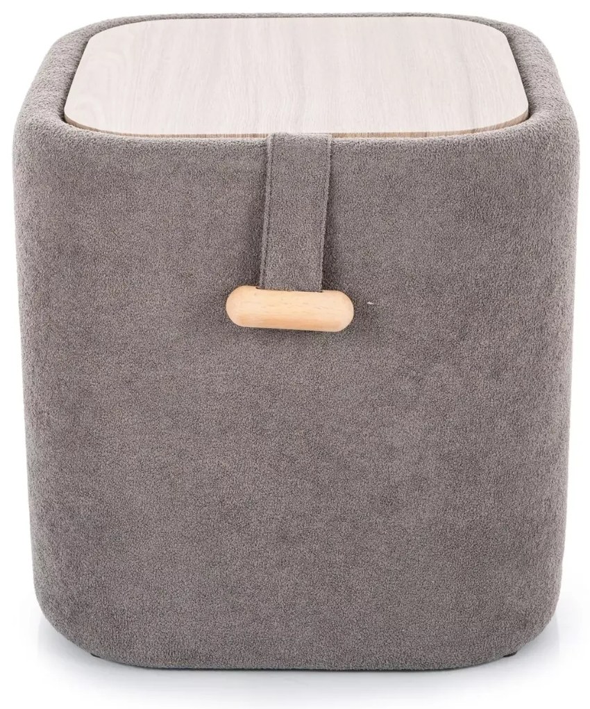 Szürke NAP puff tárolóhellyel 37x37 cm