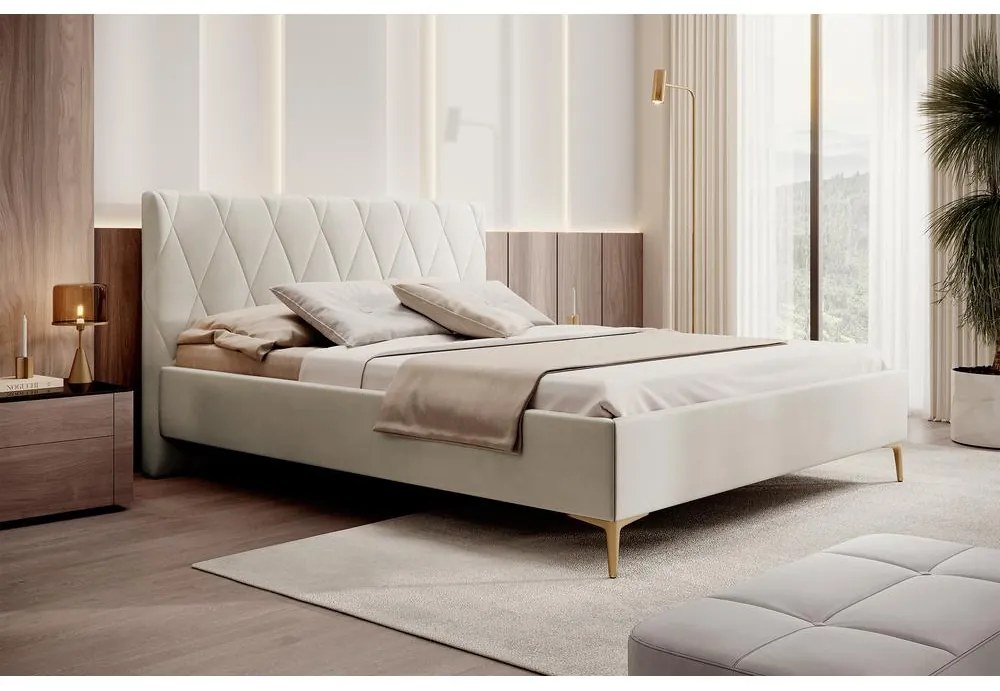 Franciaágy 140 cm Tikka 140 (bézs + arany). 1099420