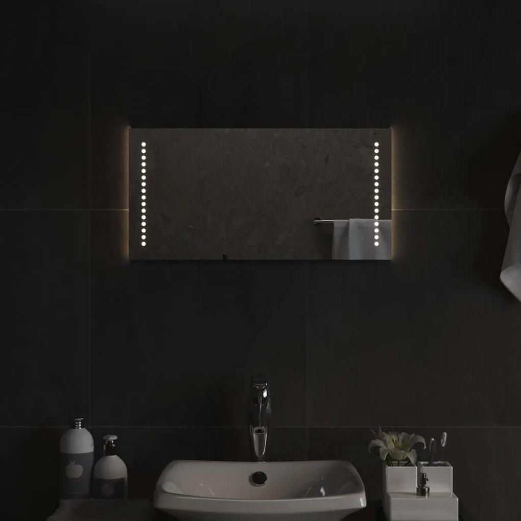 LED-es fürdőszobatükör 30x60 cm
