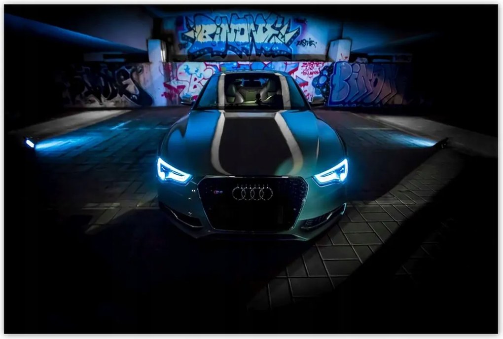 Poszterek 120x80 Kék Audi Autók