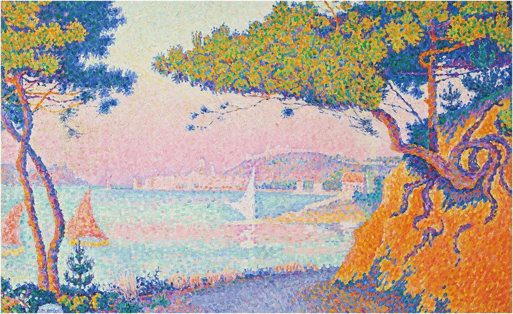 Fotótapéta Flizelin Dekoratív tapéta Színes tájkép 416x254 Ragasztó