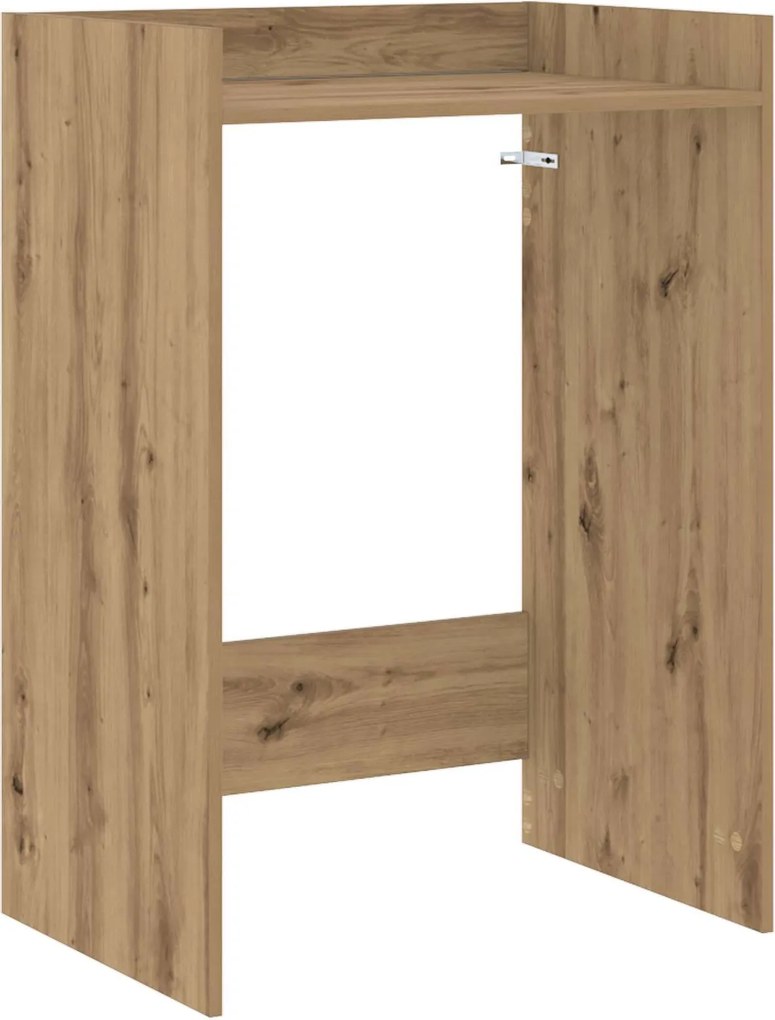 vidaXL Mosógép Szekrény Művészi tölgy 67,5 x 48 x 97 cm Faanyag