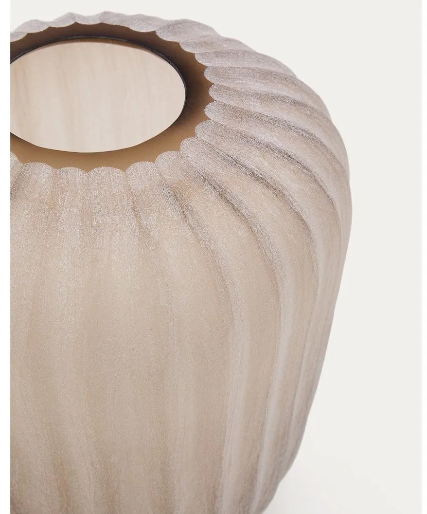 Bézs üveg váza (magasság 27 cm) Lumia – Kave Home