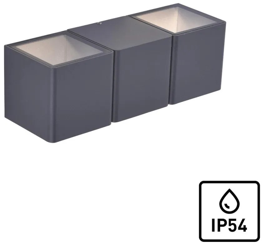ZUMA LINE 9658-13 MARCEL Modern Kültéri Fali Lámpa Antracit LED IP44