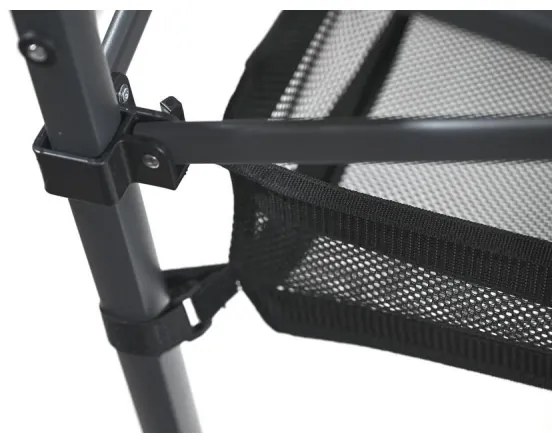 Antracit színű összecsukható kempingasztal 118x70 cm