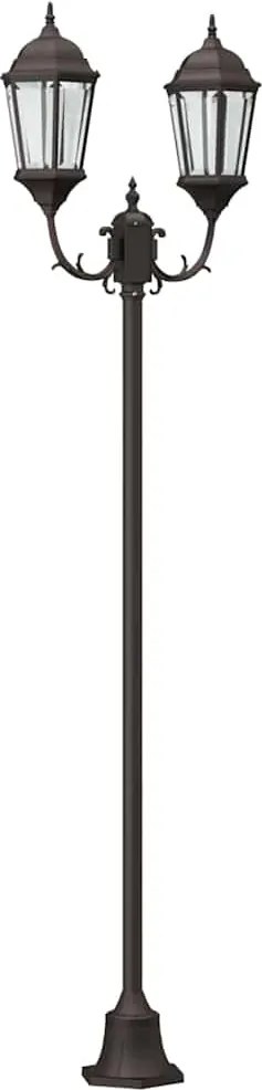 vidaXL Kerti Világítás Bronz 68 x 20 x 235 cm Alumínium és üveg