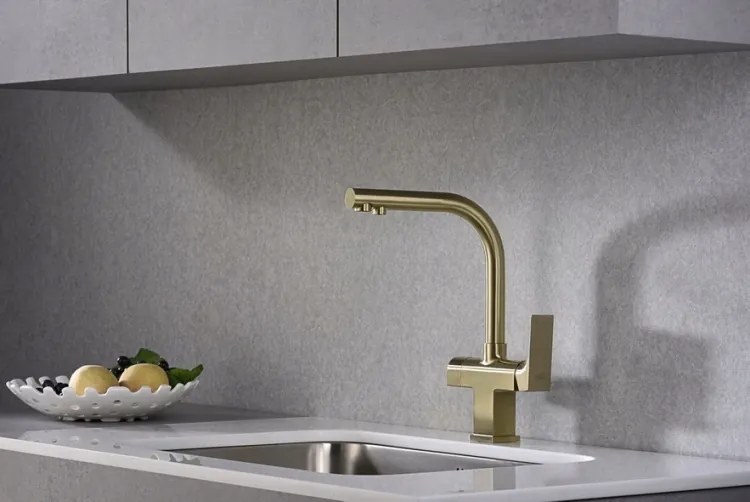 Konyhai Csaptelep Sárgaréz Antik Vízszűrő