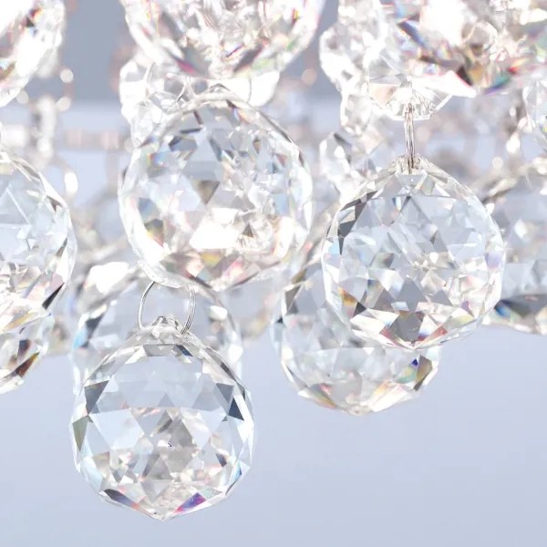 Orion DLU 2378/6/50-Kristály mennyezeti lámpa GLORIA 6xG9/40W/230V átm. 50 cm króm