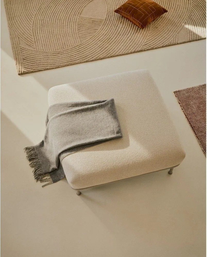 Bézs buklé lábtartó Aurum – Kave Home