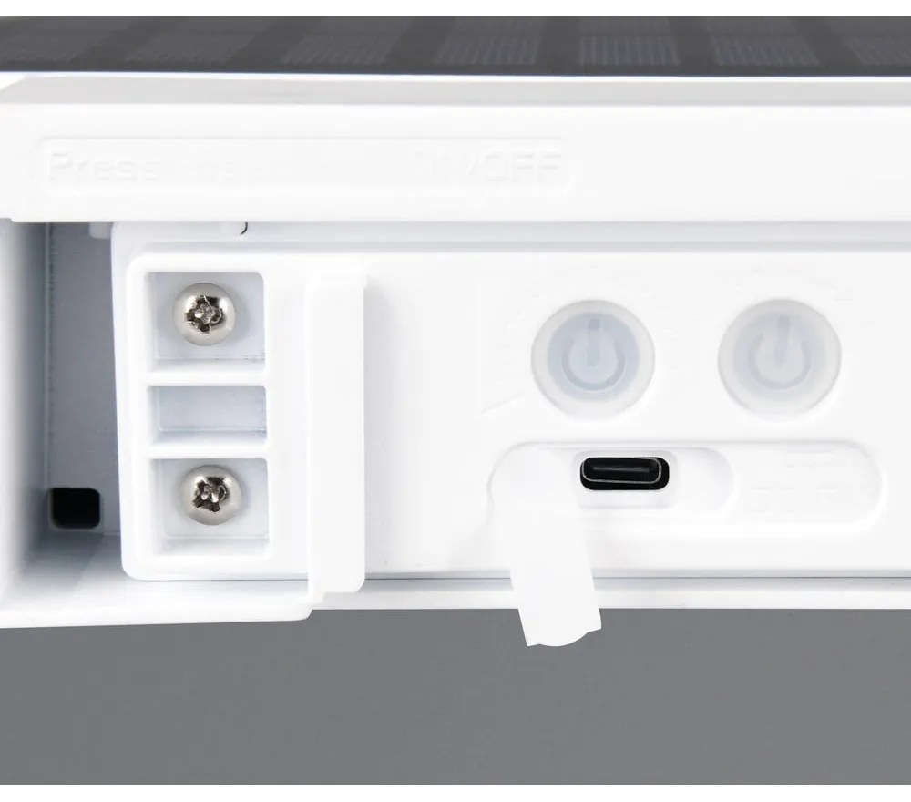 Napelemes LED fali kültéri lámpa (magasság 6 cm) Bilbao – Reality