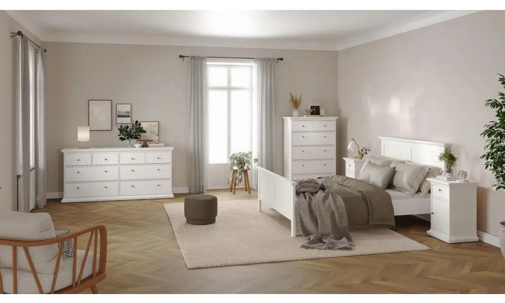 Provence II éjjeliszekrény, fehér