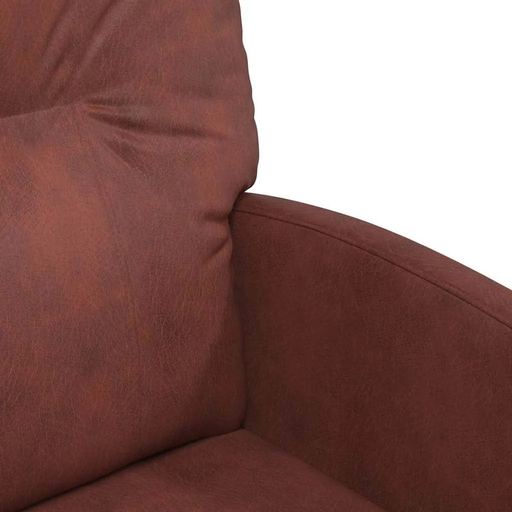 Kerekes Étkező Székek 2 pcs Fényes barna 57 x 67 x 95 cm Műbőr