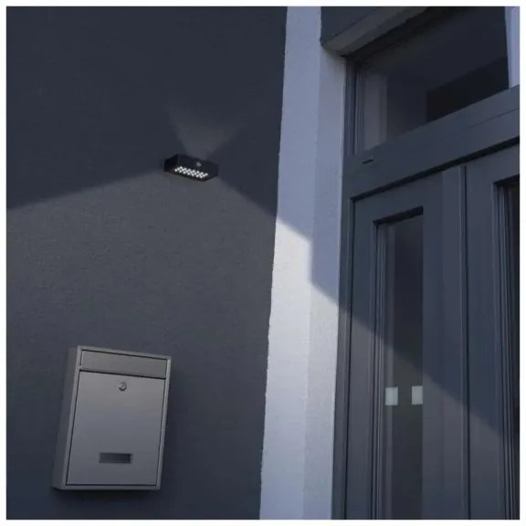 LED Napelemes reflektor mozgásérzékelővel LED/3,7V 1200mAh 4000K IP65 fekete