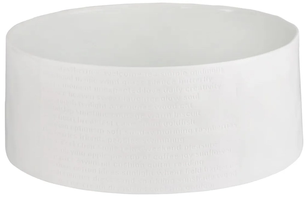 Räder Fehér porcelántál ROOM POETRY BOWL