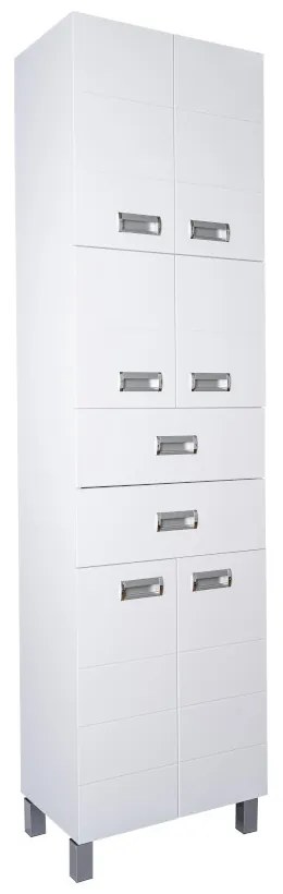 Viva SZQUARE fürdőszobai ÁLLÓSZEKRÉNY 192 magas - POLCOS - 50 x 35 x 192 cm