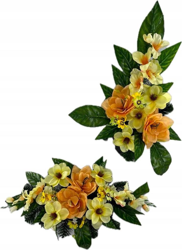 Csokor Nád Kompozíció Sír Temető Művirágok