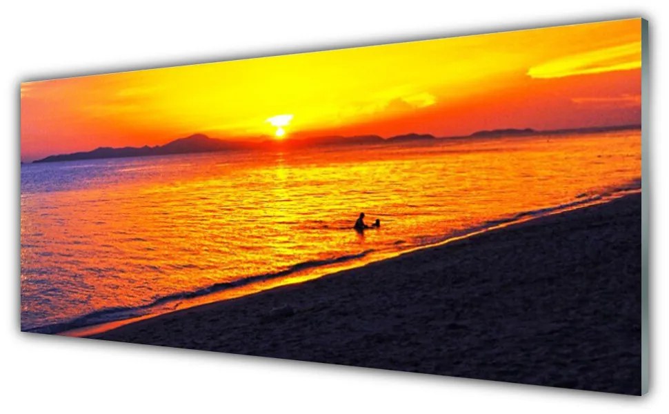 Üvegkép Sun Sea Beach Landscape 120x60cm