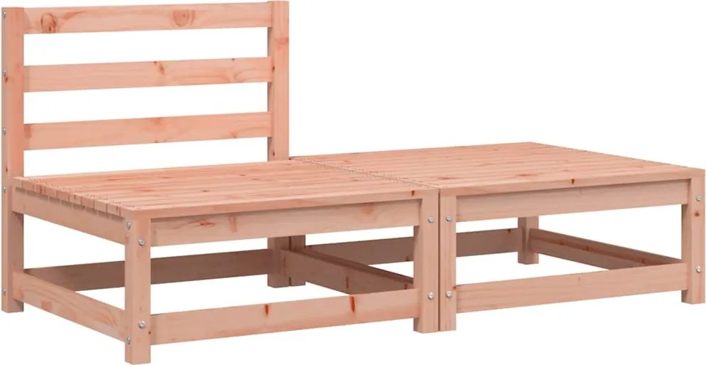 vidaXL tömör duglászfenyő kerti karfa nélküli kanapé lábzsámollyal