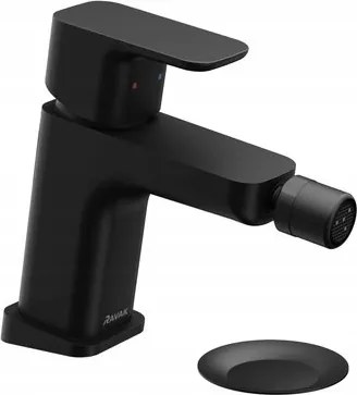 Álló bidé csaptelep 10° Free dugóval Td F 055.20BL fekete X070155