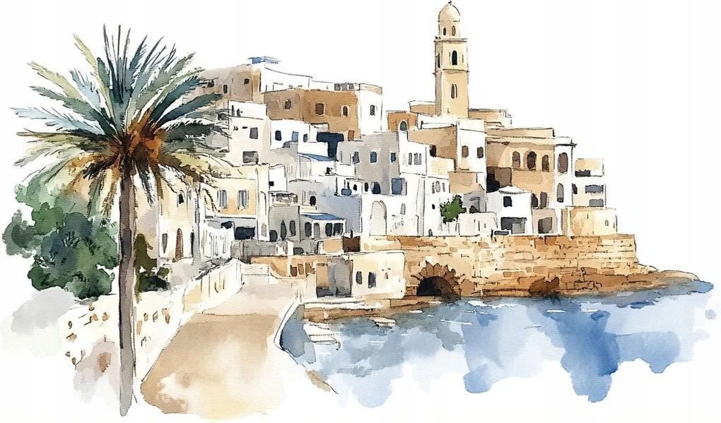 Vászonkép Canvas Építészet Város Izrael Tel-aviv Óváros 80x60