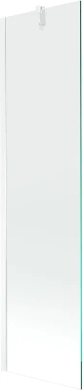 Mexen Next egyajtós fürdőkádparaván 50 x 150 cm, átlátszó, fehér - 895-050-000-00-00-20