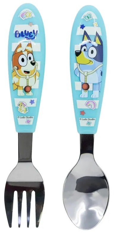 Bluey Yummy fém ergo evőeszköz készlet - 2 darabos