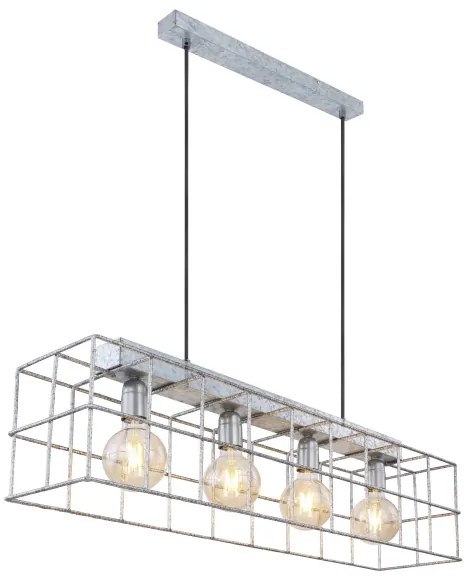 Globo 15530Z-4H - Csillár zsinóron MERRIL 4xE27/60W/230V