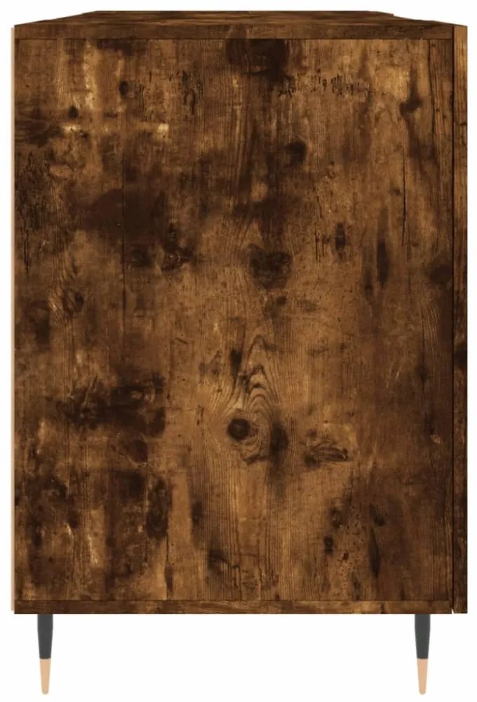 füstös tölgy színű szerelt fa íróasztal 140x50x75 cm