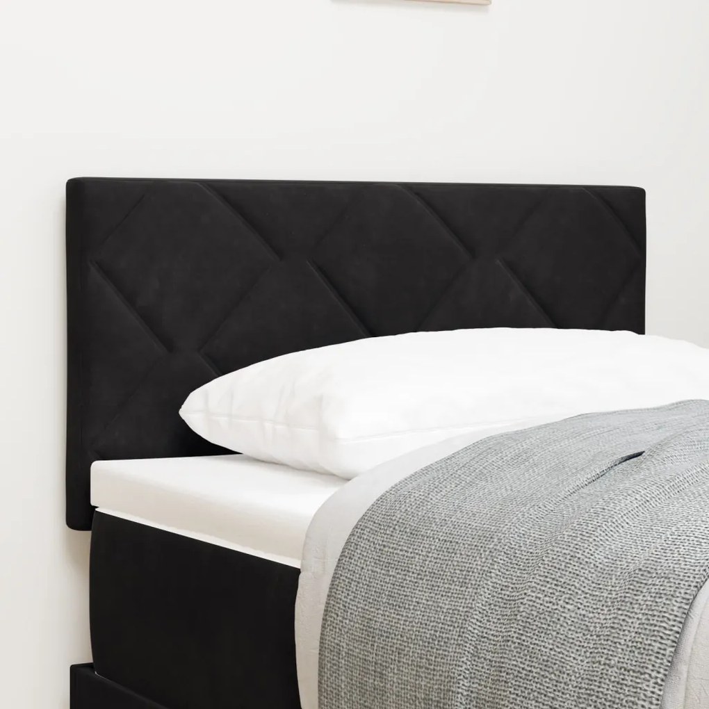 LED fejtámla gyémánt blokk dizájnnal fekete 80 cm bársonyos