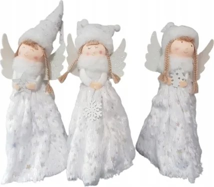 Angyal dísz, karácsonyi dekoráció palackra