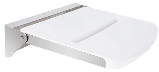 Zuhanyülőke 46,2 x 12 cm ezüst/fehér