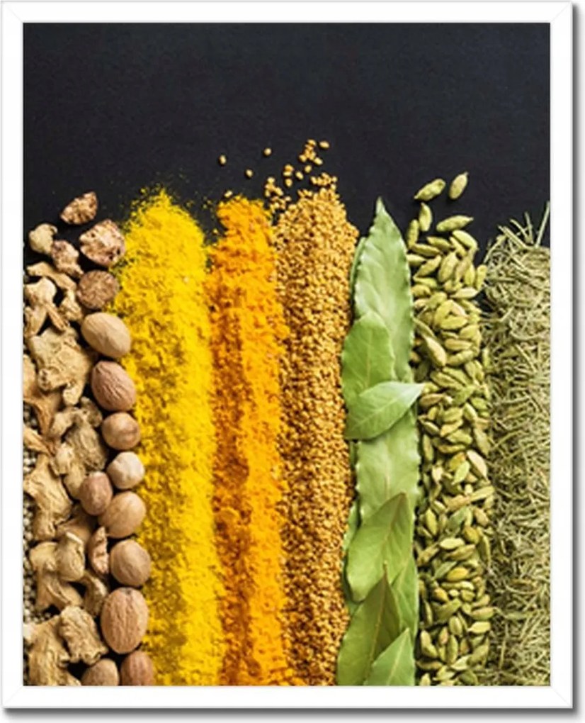 Poszterek keretben 40x50 Színes fűszer szett