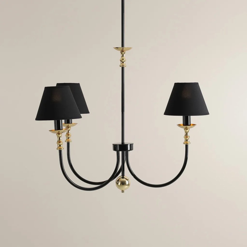ALDEX 1118E_1 ROMA Modern Csillár Fekete E14 IP20