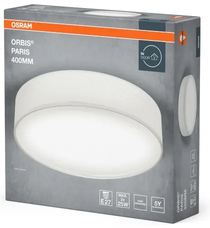 Osram - Mennyezeti lámpatest ORBIS PARIS 2xE27/25W/230V fehér