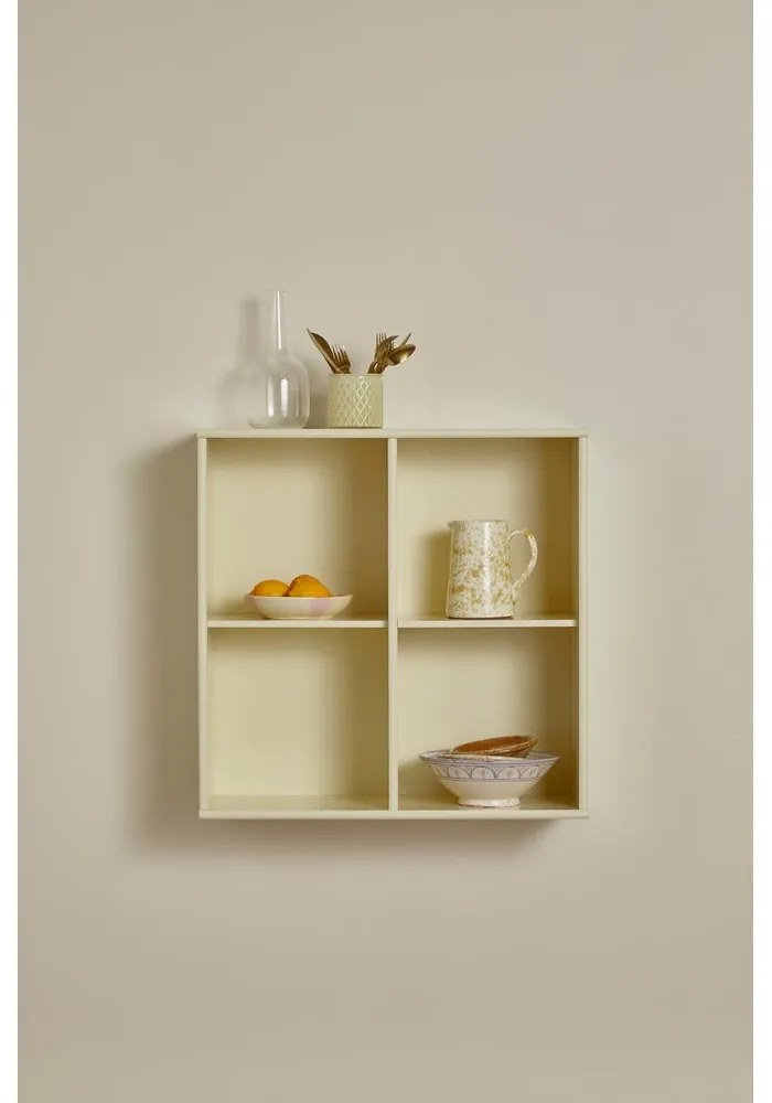 Világossárga függő könyvespolc 70x70 cm Mistral – Hammel Furniture