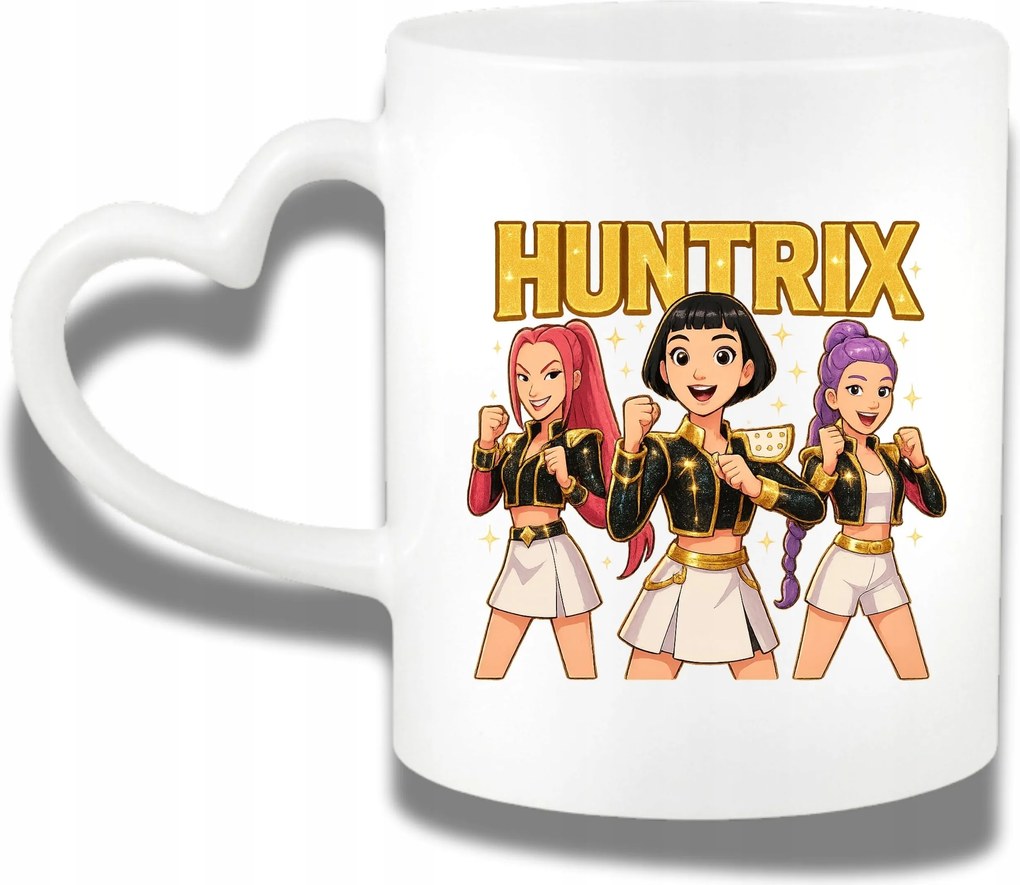 Szív Bögre Ajándék K-pop Démonvadászok K-pop Huntrix