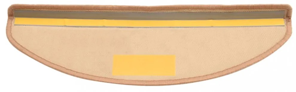 15 db bézs öntapadó lépcsőszőnyeg 65 x 21 x 4 cm
