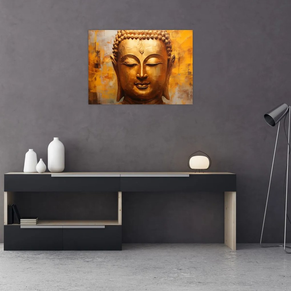 Kép - Buddha, olajfestmény (70x50 cm)