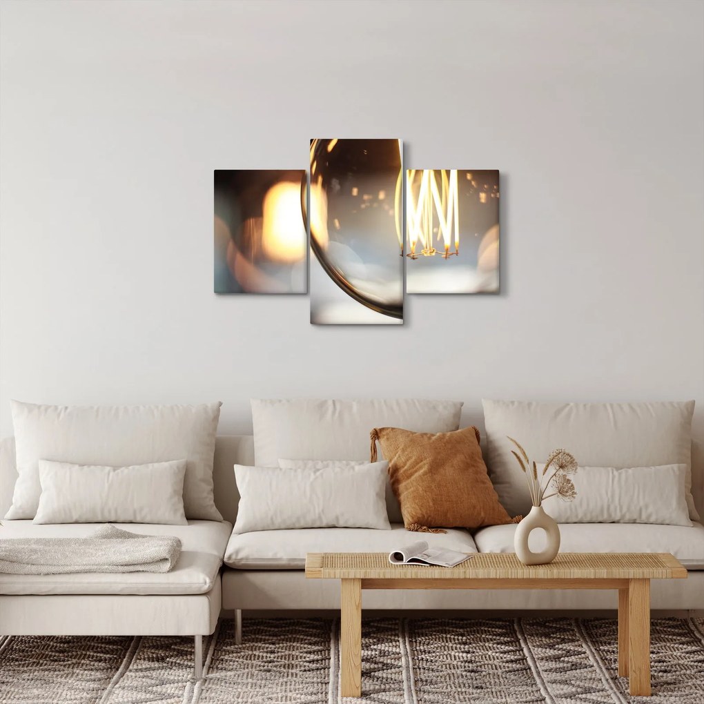 Izzó villanykörte képe (90x60 cm)