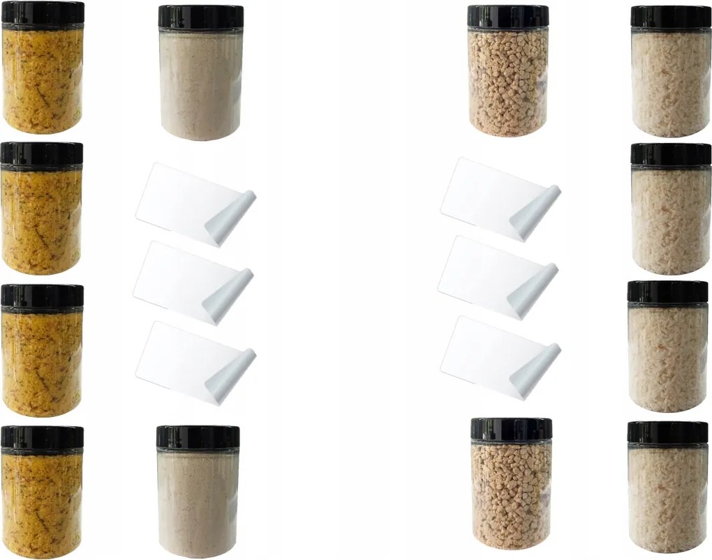 Fűszertartó Tégely 100 ml 12DB+CÍMKÉK