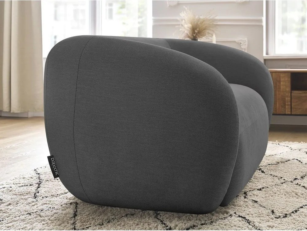 Sötétszürke zsenília kanapé 160 cm Celine – Bobochic Paris