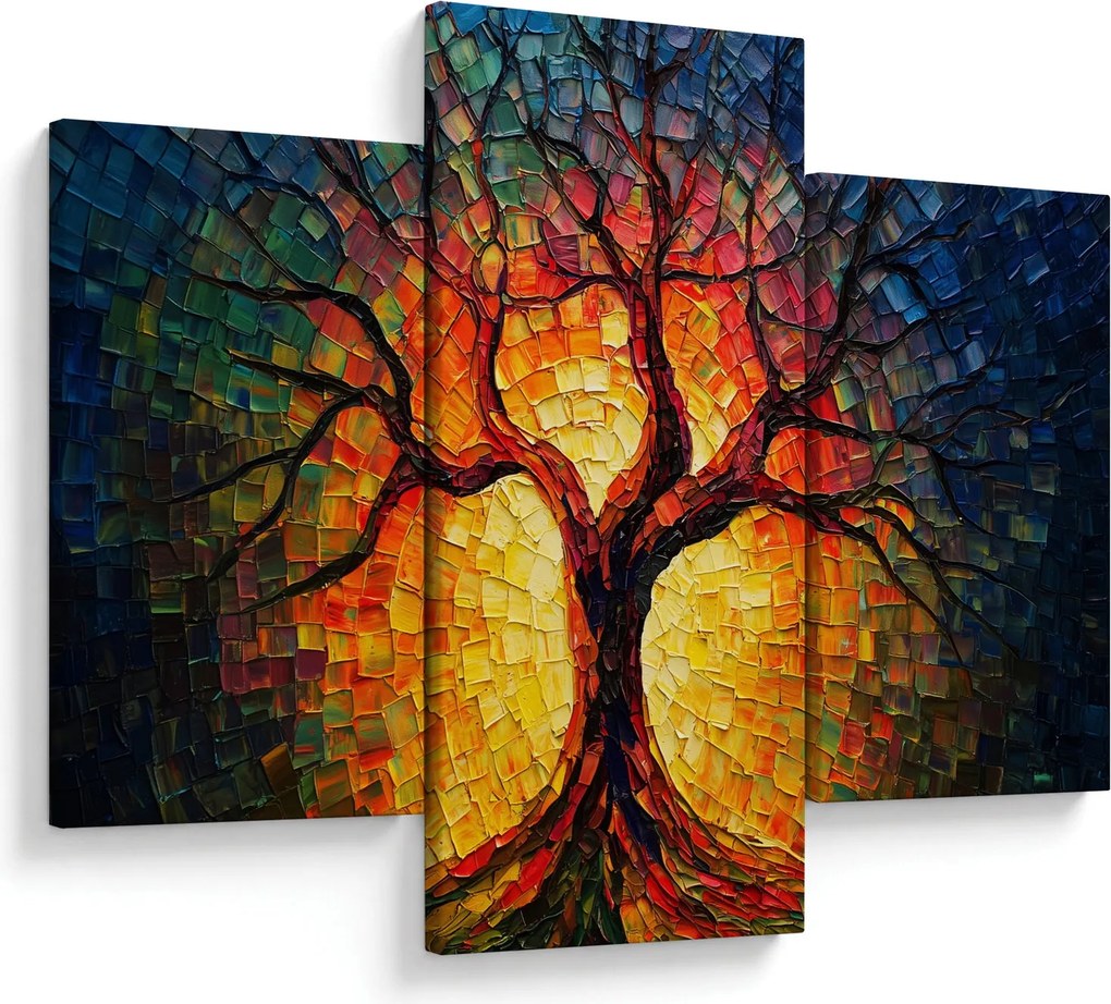 Kép - Az élet fája mozaikban (90x60 cm)