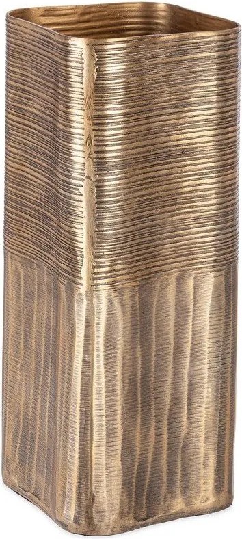 Aranyszínű fém kézzel készített váza (magasság 31,5 cm) Reel – Bizzotto